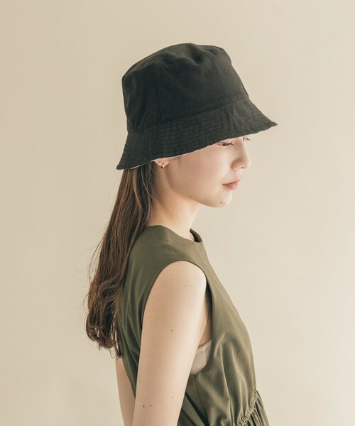 SMELLY（スメリー）の「リバーシブルプリントハット（ハット・レディース・IVO/BLK・-）」の6枚目の写真