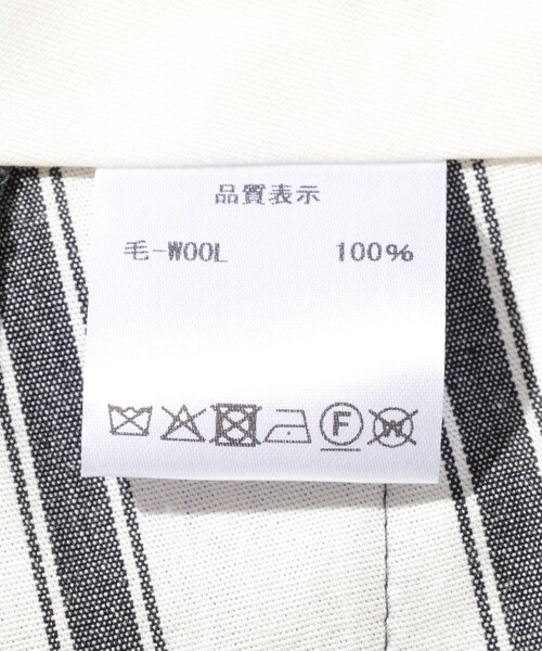 ADAM ET ROPE'(アダムエロペ)の「【RICE NINE TEN/ライス ナイン テン】THREE QUARTER WOOL 2TUCK TROUSERS(スラックス・メンズ・ブラック/チャコール・1/2)」の14枚目の写真