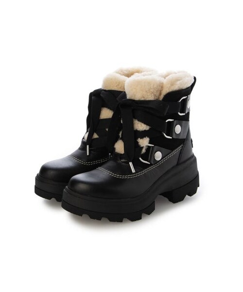 SOREL(ソレル)の「ソレル SOREL ショートブーツ(ジョアンフォーワード コージーブーツウォータープルーフ) (レインシューズ・レディース・BL/BG・230/23cm/235/23.5cm/240/24cm/245/24.5cm/250/25cm)」の4枚目の写真