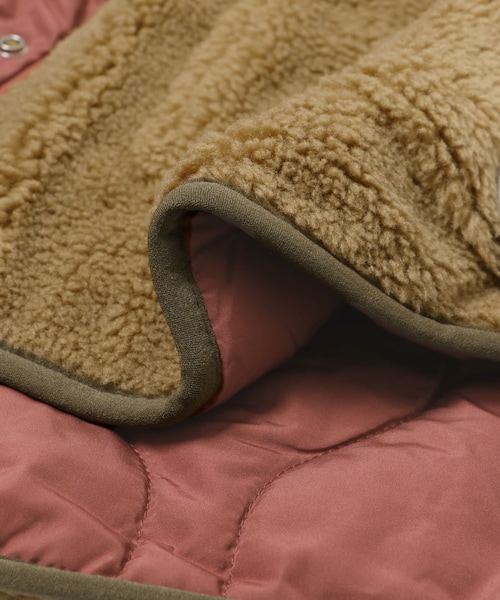 THE GOODLAND MARKET（ザグッドランドマーケット）の「AIGLE　リバーシブル シェルパフリース（ノーカラージャケット・レディース・TAUPE/CELADON・S/M/L）」の17枚目の写真