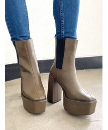 GYDA | サイドゴアチャンキーショートブーツ(ブーツ)