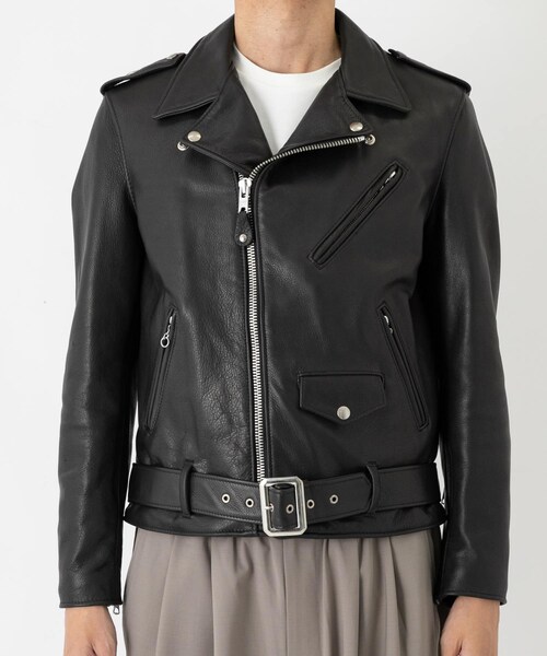 URBAN RESEARCH(アーバンリサーチ)の「SCHOTT 516UST ONE STAR NEW NAKED(ライダースジャケット・メンズ・010 BLK・38/40)」の3枚目の写真