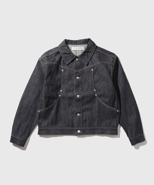 ADAM ET ROPE'(アダムエロペ)の「【BAL/バル】CURB POCKET DENIM JACKET(デニムジャケット・メンズ・ブラック/ネイビー・1/2)」の4枚目の写真