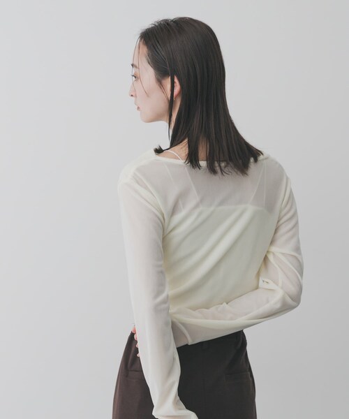 SENSE OF PLACE by URBAN RESEARCH(センスオブプレイスバイアーバンリサーチ)の「ベロアドレープトップ(その他トップス・レディース・IVORY/BROWN/CAMEL・One)」の7枚目の写真