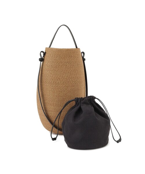 ADAM ET ROPE'（アダムエロペ）の「【J'aDoRe・一部店舗限定】【KAMARO'AN（カマロアン）】Gourd Bucket Bag（かごバッグ・レディース・キナリ・F）」の16枚目の写真