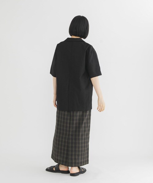KBF（ケイビーエフ）の「BASICテーラードジャケット（テーラードジャケット・レディース・IVORY st/BLACK/NAVY st/BEIGE・One）」の21枚目の写真