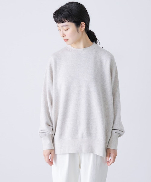 かぐれ（カグレ）の「『2サイズ展開』コットンリヨセルスウェットプルオーバー（スウェット・レディース・L/GRAY/NAVY・0/1）」の10枚目の写真