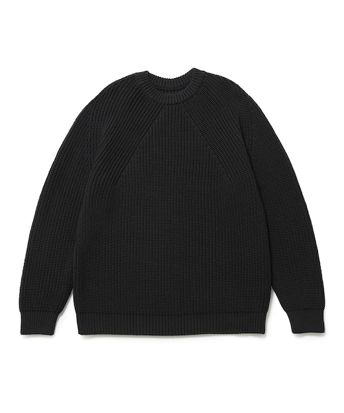 ADAM ET ROPE'（アダムエロペ）の「【BATONER】SIGNATURE CN（ニット/セーター・メンズ・ブラック/チャコール/イエロー・L/M）」の3枚目の写真