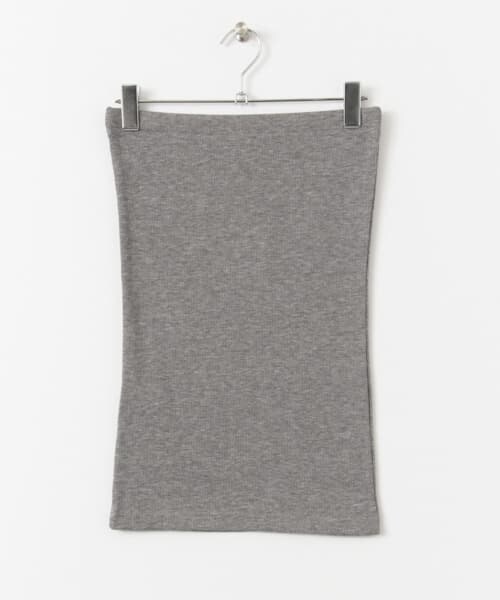 KBF（ケイビーエフ）の「リブベアトップ（チューブトップ・レディース・TOP GRAY/OFF/LIGHT BLUE/BLACK/NAVY・one）」の6枚目の写真