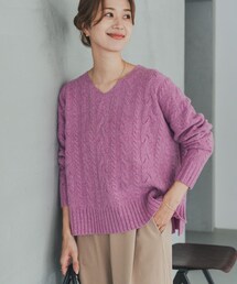 URBAN RESEARCH DOORS | ハミルトンウールアラン柄プルオ-バー(ニット/セーター)