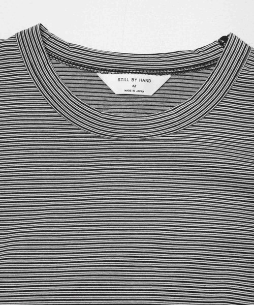 URBAN RESEARCH DOORS(アーバンリサーチドアーズ)の「STILL BY HAND STRIPED T-SHIRTS(Tシャツ/カットソー・メンズ・BEG×WHT/GRY×BLK/BLK×WHT・46/48/50)」の13枚目の写真