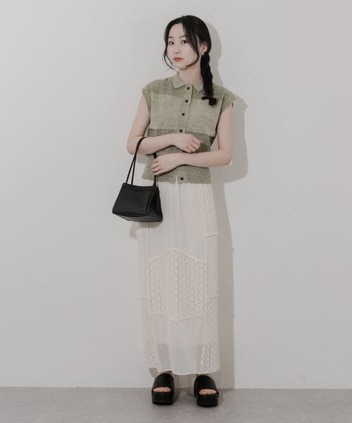 SMELLY（スメリー）の「スクエアミニバッグ（ハンドバッグ・レディース・BLK/IVO・-）」の14枚目の写真