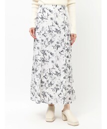 LAGUNAMOON | 楊柳フラワーナローフレアスカート(スカート)