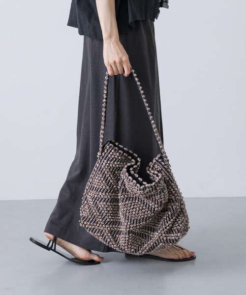 かぐれ（カグレ）の「Antonello Tedde　BUDELLI LARGE ROMBI（ショルダーバッグ・レディース・BrownBlack・one）」の3枚目の写真