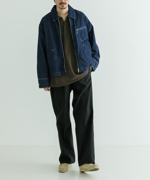 URBAN RESEARCH（アーバンリサーチ）の「blurhmsROOTSTOCK　Light oz Denim ZIP Work Jacket（デニムジャケット・メンズ・INDIGO・2/3）」の5枚目の写真