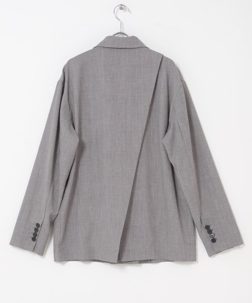 URBAN RESEARCH ROSSO（アーバンリサーチロッソ）の「ELENDEEK　BACK CROSS TAILORED JACKET（テーラードジャケット・レディース・GRY/BGE・Free）」の11枚目の写真