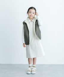 URBAN RESEARCH DOORS | 『WEB/一部店舗限定サイズ』裏毛ハーフジップワンピース(KIDS)(ワンピース)