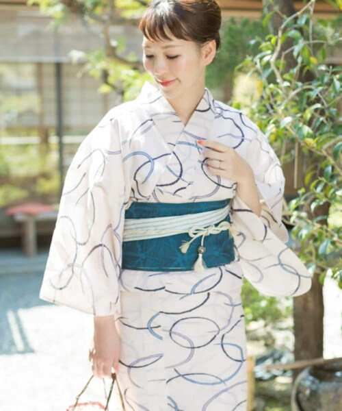 URBAN RESEARCH ROSSO（アーバンリサーチロッソ）の「浴衣 水紋（着物・メンズ・オフホワイト・FREE）」の2枚目の写真