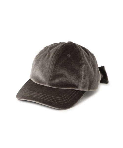 VIS(ビス)の「バックリボンベロアキャップ(キャップ・レディース・ブラック/ダークブラウン/ベージュ系・F)」の10枚目の写真