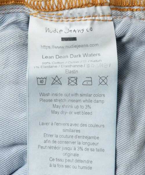 THE GOODLAND MARKET(ザグッドランドマーケット)の「NUDIE JEANS Lean Dean417-Dark Waters(デニムパンツ・レディース・INDIGO・26/27/28)」の12枚目の写真
