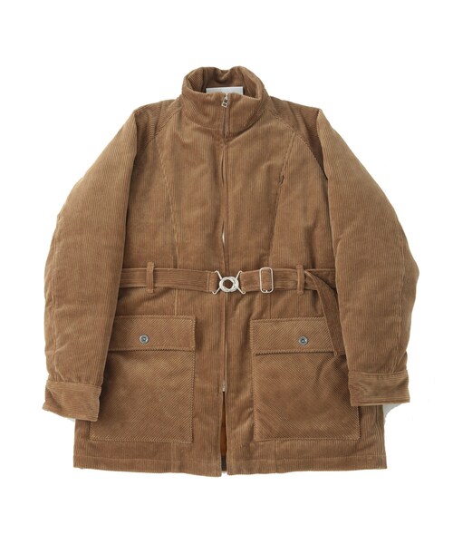 ADAM ET ROPE'(アダムエロペ)の「【KYOU/キョウ】KATAHDIN Corduroy Down Half Coat(ダウンジャケット/コート・メンズ・ダークブラウン・1/2)」の1枚目の写真