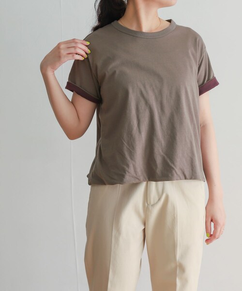 URBAN RESEARCH DOORS(アーバンリサーチドアーズ)の「mizuiro ind reversible t-shirts(Tシャツ/カットソー・レディース・blk×beige/brown×blk/gray×ppl・FREE)」の11枚目の写真