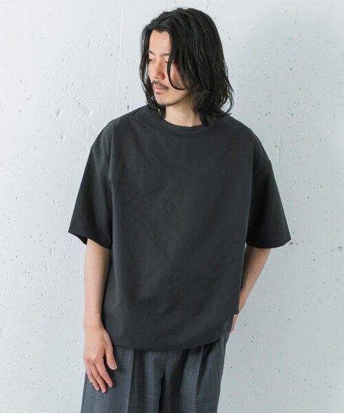 URBAN RESEARCH（アーバンリサーチ）の「『洗濯可/防シワ/撥水』COOL DOTS SHORT-SLEEVE T-SHIRTS（Tシャツ/カットソー・メンズ・BLACK/CHARCOAL/NAVY・M/L）」の18枚目の写真