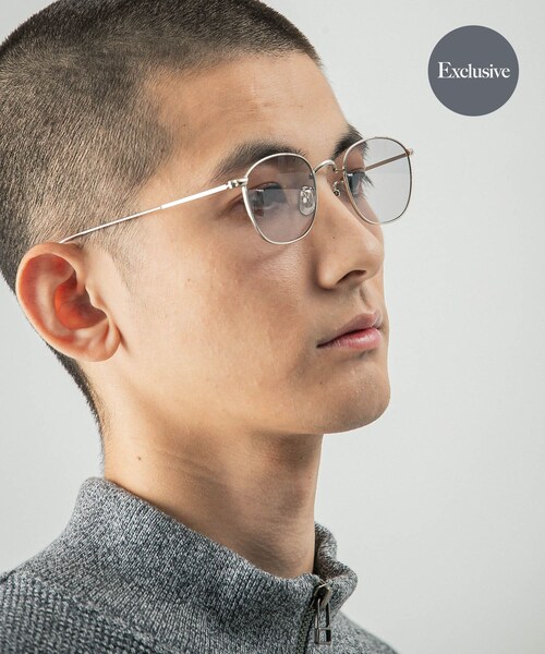 URBAN RESEARCH(アーバンリサーチ)の「『別注』KANEKO OPTICAL×URBAN RESEARCH URA-8(メガネ・メンズ・SI×クリア/WG×クリア/WG×RS-01/SI×RS-02・-)」の2枚目の写真