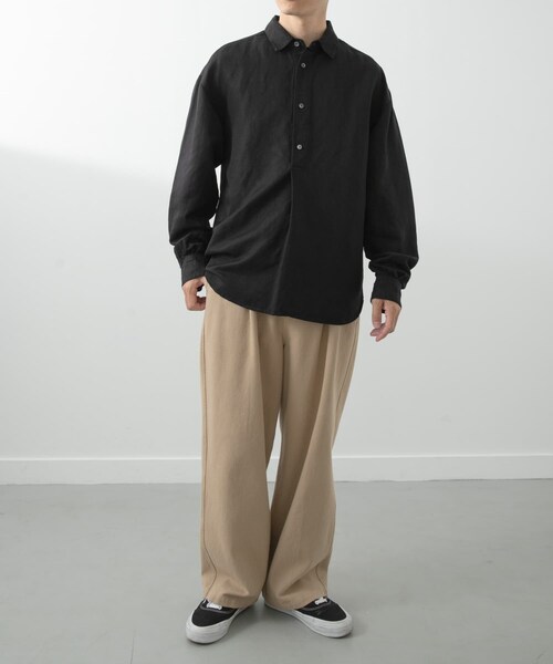 ITEMS URBANRESEARCH(アイテムズ アーバンリサーチ)の「Linen Blend Pullover Shirts(シャツ/ブラウス・メンズ・NVY/BRN/BLK・M/L)」の19枚目の写真