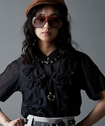 GEVS. | リボンモチーフブラウス＜大きいサイズ有＞GEVS.(シャツ/ブラウス)