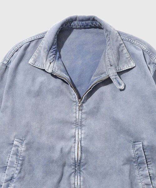 ADAM ET ROPE'（アダムエロペ）の「【URU/ウル】COTTON POLYESTER CORDUROY ZIP UP BLOUSON（ブルゾン・メンズ・スミクロ/ネイビー・1/2）」の8枚目の写真