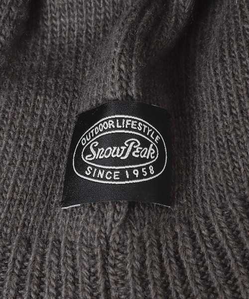 URBAN RESEARCH DOORS（アーバンリサーチドアーズ）の「Snow Peak Apparel　Knit Flight Cap（ニットキャップ/ビーニー・レディース・GREY/BLACK/IVORY・One）」の16枚目の写真