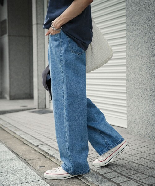 SENSE OF PLACE by URBAN RESEARCH（センスオブプレイスバイアーバンリサーチ）の「ストレートデニムパンツ（デニムパンツ・メンズ・BLACK/L.INDIGO・S/M/L）」の16枚目の写真