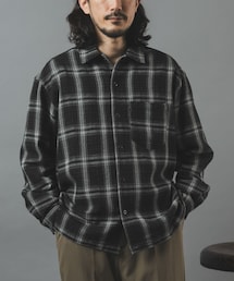 ITEMS URBANRESEARCH | ツイードチェックリングドットボタンシャツ(シャツ/ブラウス)