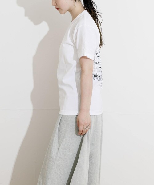 THE GOODLAND MARKET(ザグッドランドマーケット)の「ザ グッドランド マーケット THE GOODLAND T-SHIRTS LAND(Tシャツ/カットソー・メンズ・White・S/M/L)」の4枚目の写真