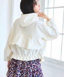 VIS | 【WEB限定】バックフリルライトブルゾン(ブルゾン)