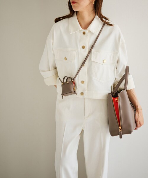 ROPE'(ロペ)の「【E'POR】Y BAG Medium【軽量】【メディア掲載】(ハンドバッグ・レディース・ベージュ/ネイビー/ライトグレー/ダークブラウン/ブラック/オフホワイト/ベージュ系/ワイン/パープル系・F)」の20枚目の写真