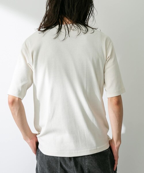 URBAN RESEARCH Sonny Label（アーバンリサーチサニーレーベル）の「UpDRIFT フライスショートスリーブTシャツ（Tシャツ/カットソー・メンズ・オフ/ブルー/イエロー/レッド・M/L）」の6枚目の写真
