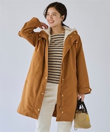 nissen | 大きいサイズ スマイルさんと考えたライナー付モッズコート（はっ水・静電気防止）(ダッフルコート)