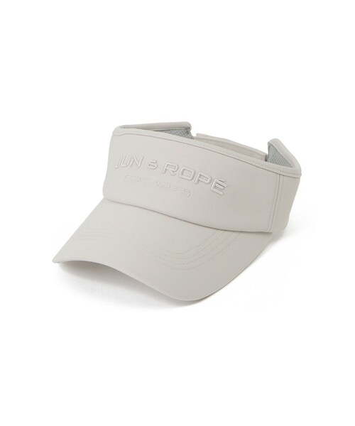 ROPE'（ロペ）の「フロントロゴ幅広バイザー（サンバイザー・レディース・ブラック/グレー/ホワイト/サックス・F）」の3枚目の写真