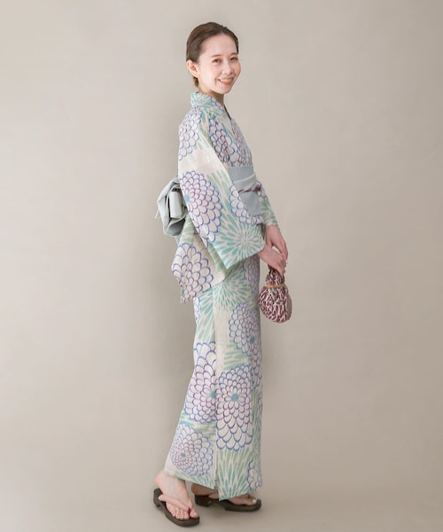 URBAN RESEARCH ROSSO（アーバンリサーチロッソ）の「浴衣 ダリア（着物・メンズ・ブルー・FREE）」の2枚目の写真