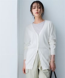 nissen | 綿混シンプルニットカーディガン（ＵＶカット・毛玉になりにくい）＜大きいサイズ有＞(カーディガン/ボレロ)