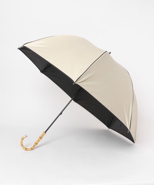 SMELLY（スメリー）の「because　晴雨兼用パイピング長傘（長傘・レディース・BEG/BLK・FREE）」の22枚目の写真