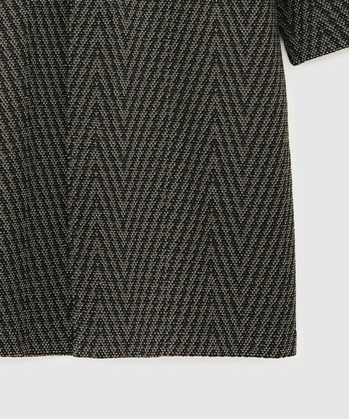 ROPE'（ロペ）の「【COOHEM】HERRINGBONE TWEED COAT(コーヘン/ヘリンボーンツイードコート)（ノーカラージャケット・レディース・ブラック系/グレー・F）」の20枚目の写真