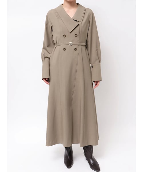 LAGUNAMOON（ラグナムーン）の「アシンメトリーカラーナローフレアワンピース（ワンピース・レディース・アイボリー・S/M）」の2枚目の写真