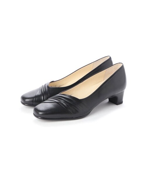アトリエ Atelier ドレープラインスクエアパンプス