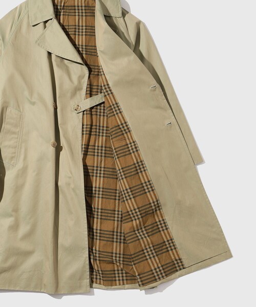 ADAM ET ROPE'(アダムエロペ)の「【blurhms/ブラームス】Cotton Gabardine Trench Coat(ダウンジャケット/コート・メンズ・カーキ・3/4)」の11枚目の写真