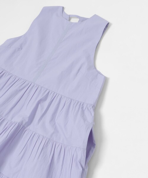 THE GOODLAND MARKET（ザグッドランドマーケット）の「FANAKA　Poplin tiered dress（ワンピース・レディース・58BRN/BLACK/024BLU・FREE）」の17枚目の写真