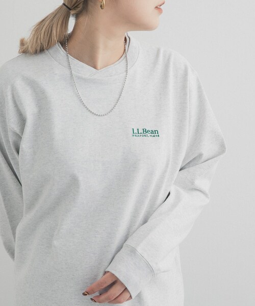 URBAN RESEARCH DOORS(アーバンリサーチドアーズ)の「L.L.Bean JAPAN EDITION LONGSLEEVET-SHIRTS(Tシャツ/カットソー・レディース・WHITE/BIRCH/GREY/SAX/RED/NAVY・M)」の16枚目の写真