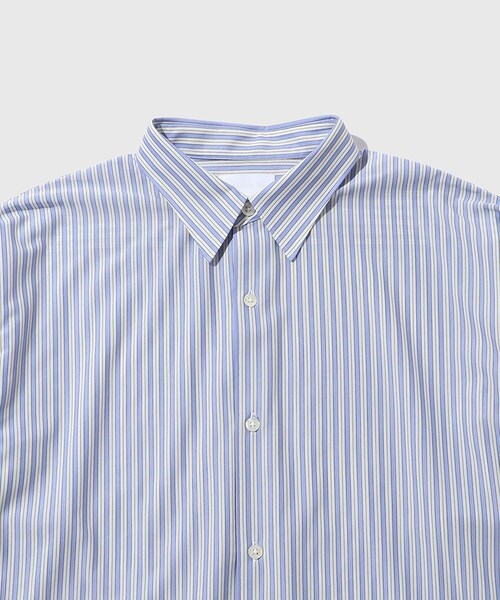 ADAM ET ROPE'(アダムエロペ)の「【KANEMASA PHIL./カネマサフィル】46G Stripe Modest Shirt(シャツ/ブラウス・メンズ・ブルー系・L/M)」の17枚目の写真